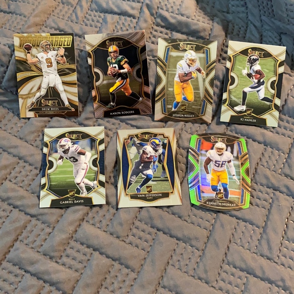 7 card lot from nfl select